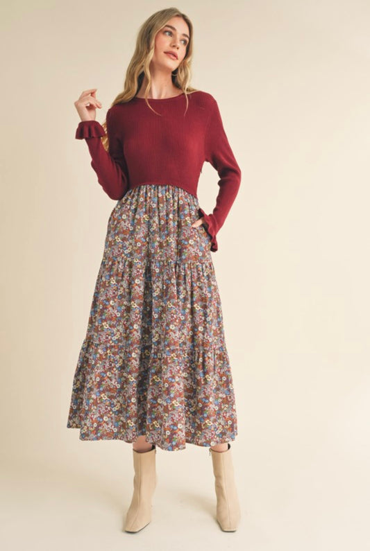 Leah Sweater Skirt Dress