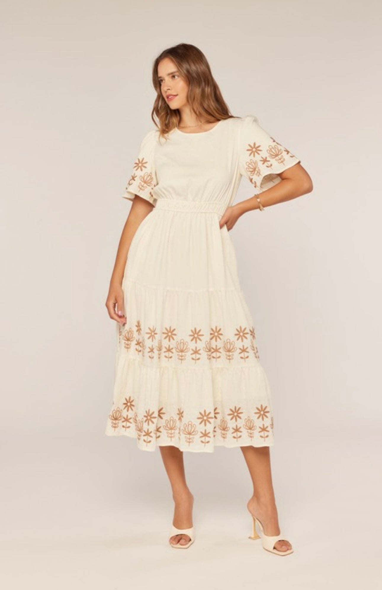 Athena Embroidered Dress