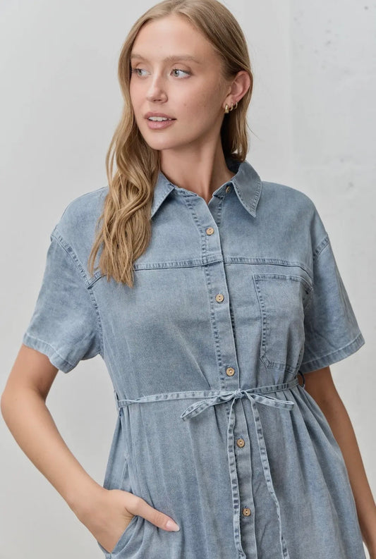 Denim Midi Dress