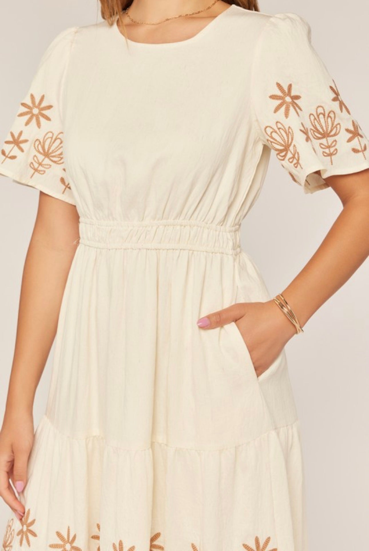 Athena Embroidered Dress