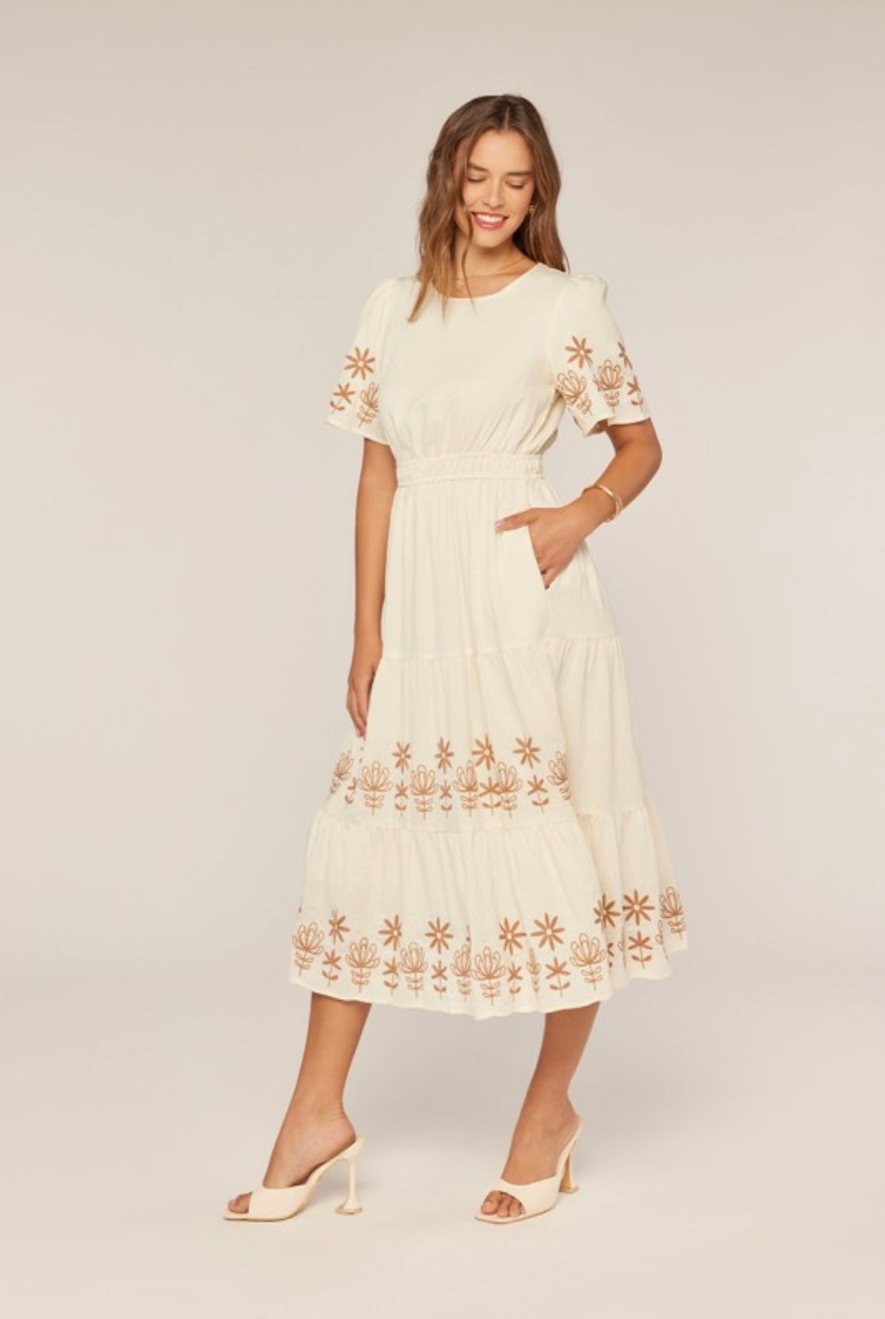Athena Embroidered Dress