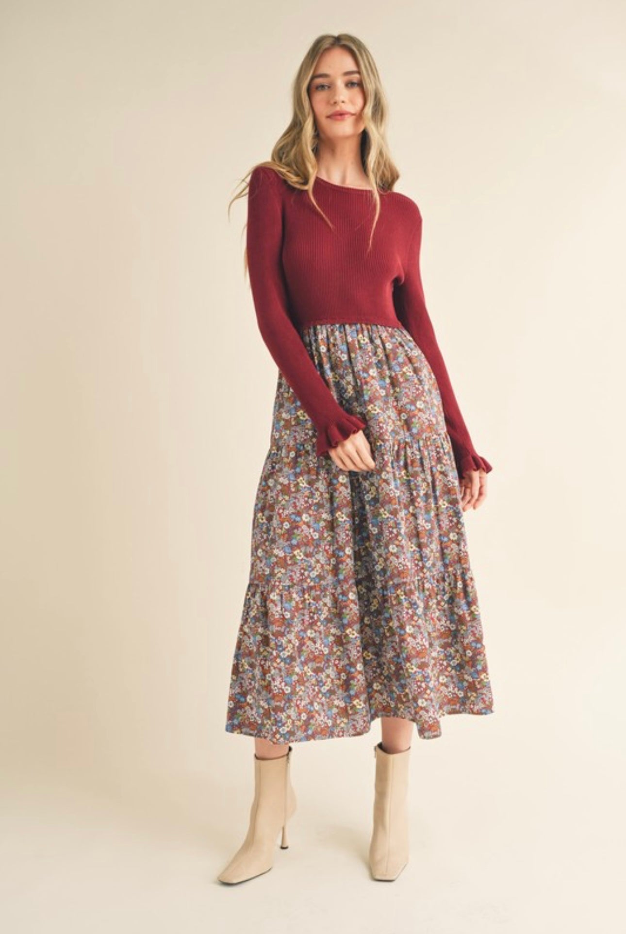 Leah Sweater Skirt Dress