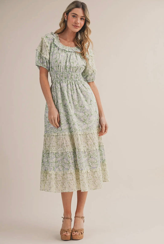 Ashley Ruffled Tiered Dress