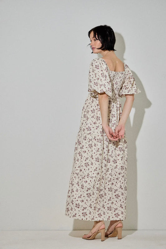 Baevely Beige Floral Dress