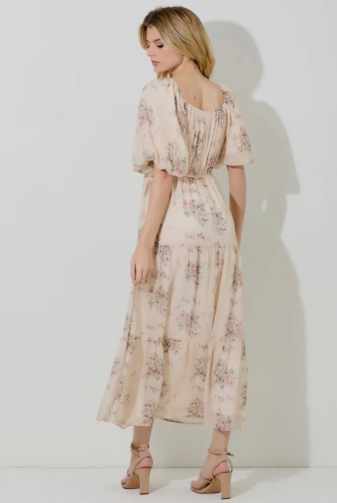 Analy Dress in Cream Multi
