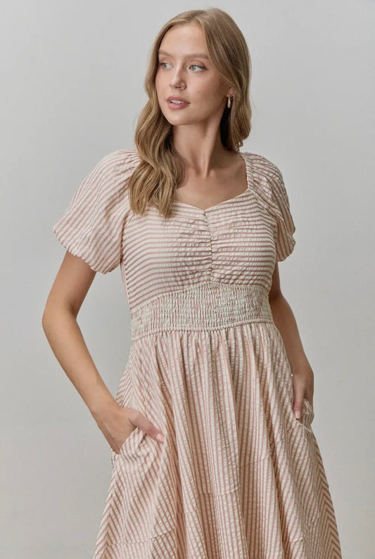 Daniela Maxi Striped Dress