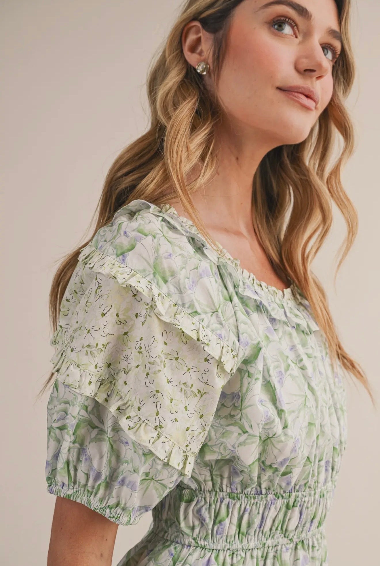 Ashley Ruffled Tiered Dress