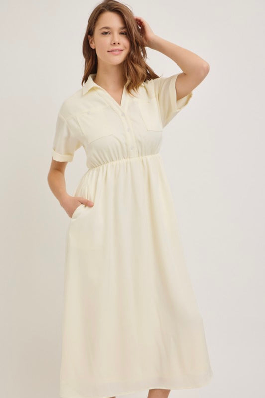 Ivory Midi Dress