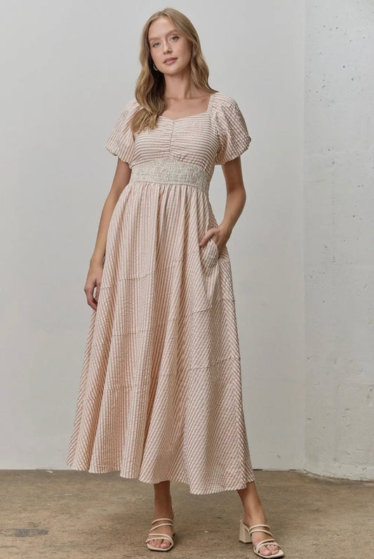 Daniela Maxi Striped Dress