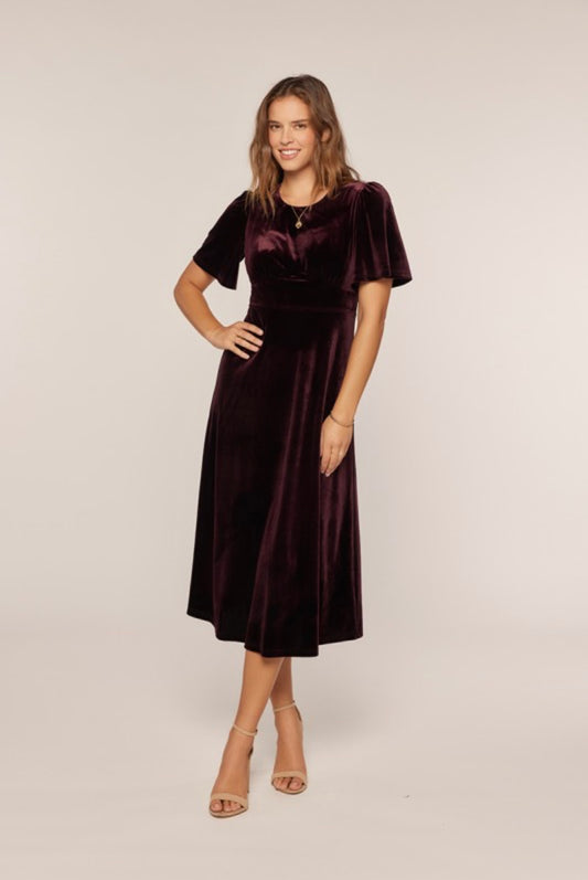 Plum Velvet Midi
