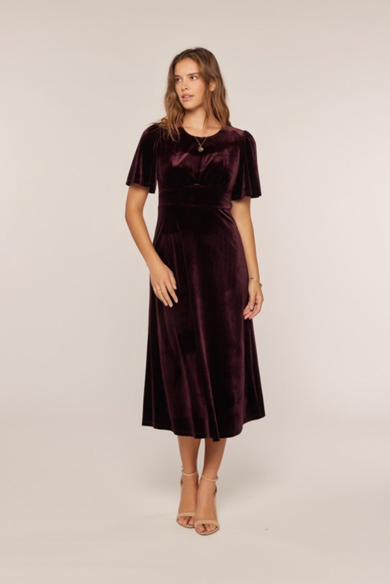 Plum Velvet Midi