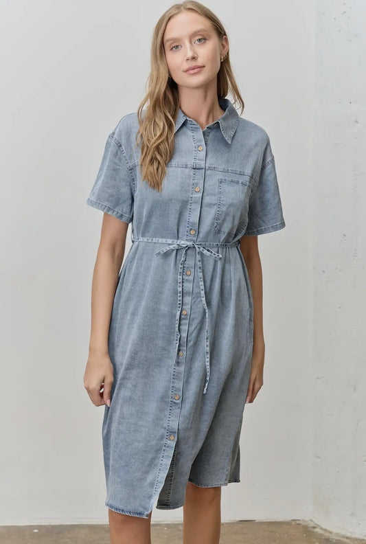 Denim Midi Dress