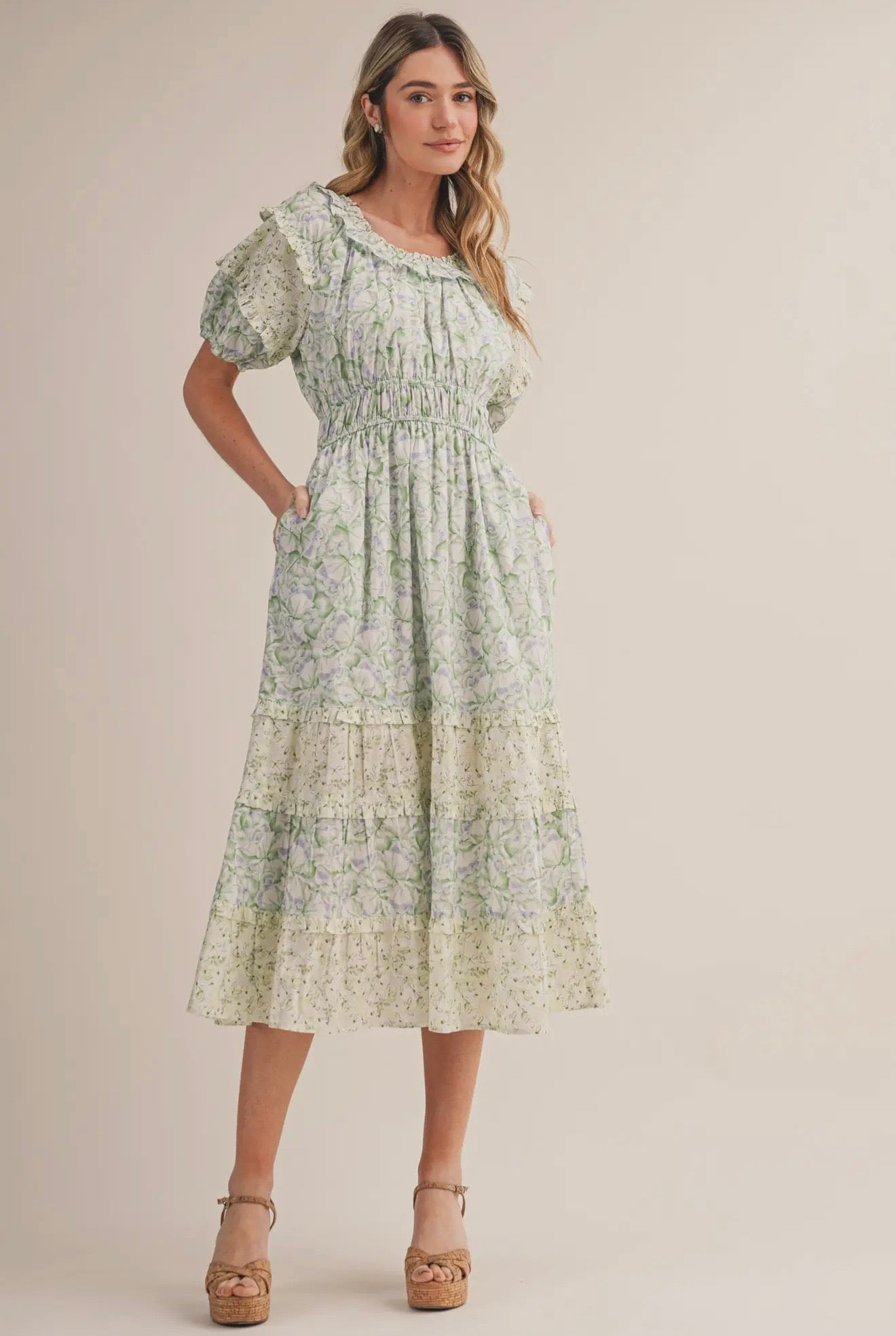 Ashley Ruffled Tiered Dress
